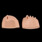 Корректоры - разделители для пальцев ног, на манжете, дышащие, 4 разделителя, силиконовые, 8×7 см, пара, бежевые - Фото 6