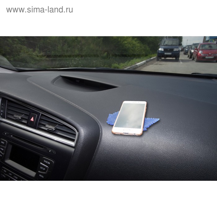 Коврик противоскользящий Кленовый лист 12,5х12,5 см МИКС - Фото 1