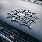 Коврик силиконовый, паутина 17×13 см, черный - Фото 1