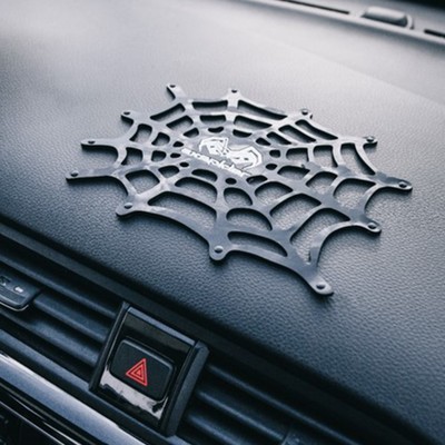 Коврик силиконовый, паутина 17×13 см, черный