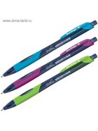 Ручка шариковая автоматическая 0.7 мм, Berlingo «Riteline», грип, синяя, корпус МИКС - Фото 2