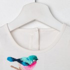 Платье для девочки, цвет бежевый/зелёный, рост 98 см - Фото 2