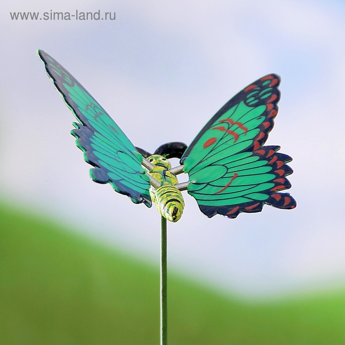 Декор садовый Бабочка микс, штекер 25 см - Фото 1