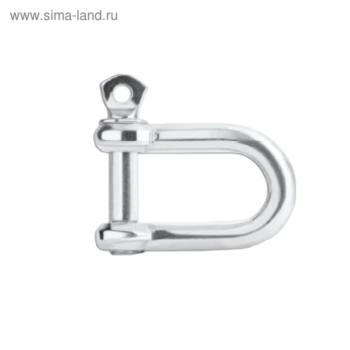 Скоба такелажная, прямой тип, 6 мм, цинк, в упаковке 100 шт.