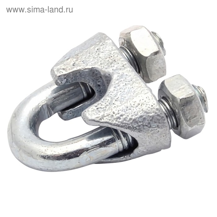 Зажим для стальных канатов, DIN 741, цинк, 19/20 мм, в упаковке 15 шт.