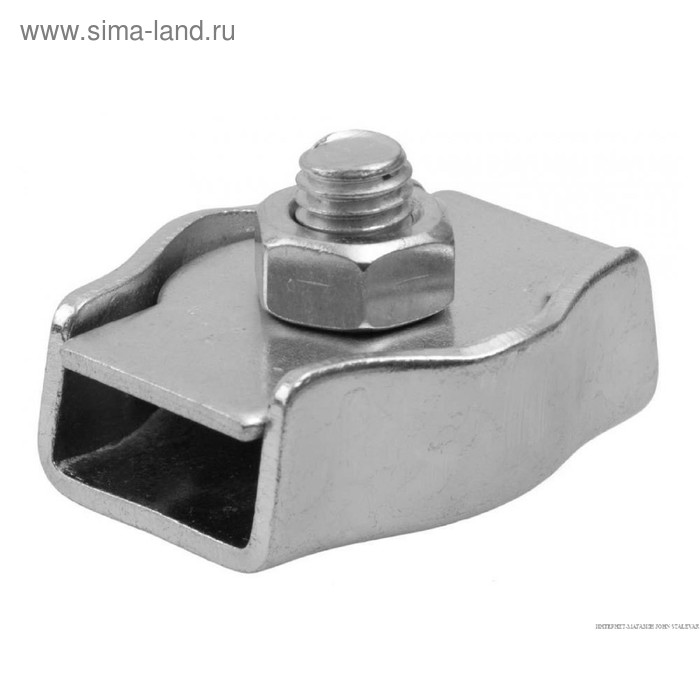 Зажим для стальных канатов SIMPLEX одинарный, цинк, 8 мм, в упаковке 100 шт.
