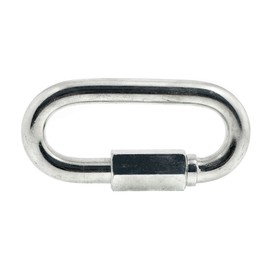 Карабин винтовой-соединитель цепи, цинк, м14, в упаковке 10 шт.