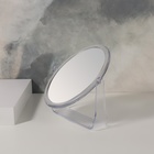 Зеркало настольное, с увеличением х2, двустороннее, 12×14.5 см, (9×12 см), прозрачное - Фото 4