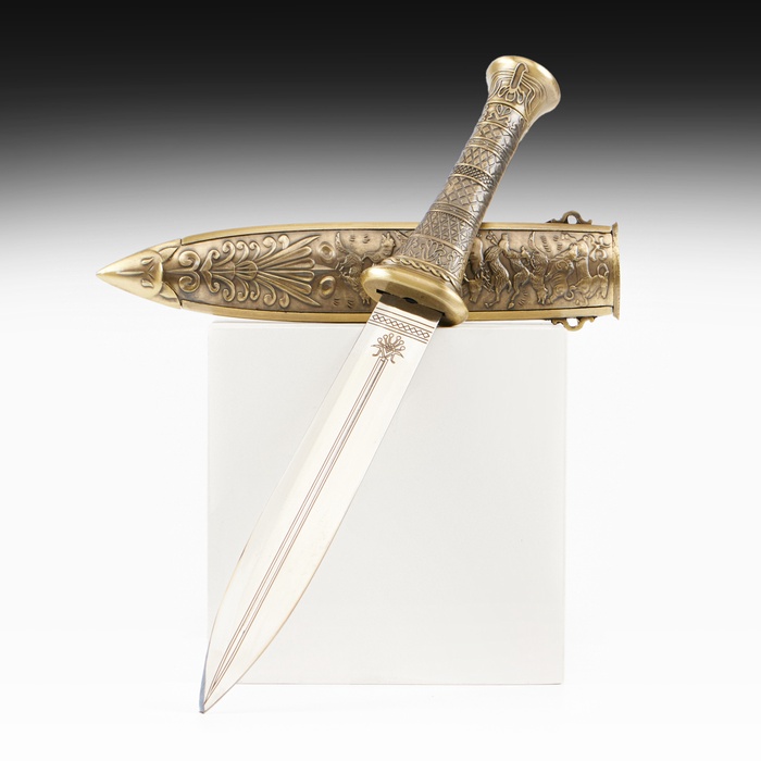Макет оружия «Сувенирный кинжал. Волки», 35 см, клинок 21 см - Фото 1