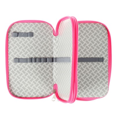 Пенал 2 секции 125 х 195, Soft touch, для девочки «Братишки»