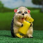 Садовая фигура"Ежик с конфетой" 13х11х16см - Фото 1