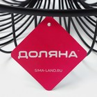 Фруктовница Доляна «Эстетика», 33×33×30.5 см, чёрная - Фото 6