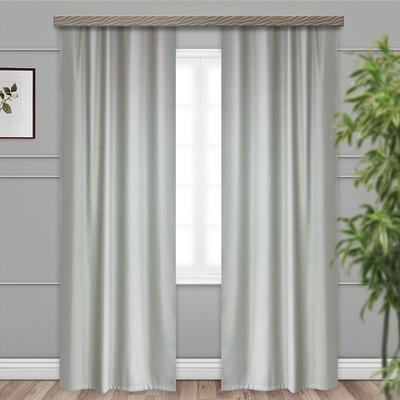 Штора портьерная Матовый блэкаут 135х260см - 2 шт, серый, пэ 100%