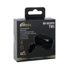 Наушники Ritmix RH-802BTH TWS, беспроводные, вакуумные, микрофон, BT 5.0, 40/300 мАч, черные - Фото 6