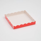 Коробочка для печенья, красная, 20 х 20 х 3 см - фото 298550163