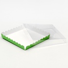 Коробочка для печенья, мятная, 20×20×3 см - Фото 3