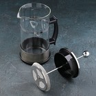 Чайник заварочный френч - пресс «Классика», 1 л, цвет серебряный - фото 4302476
