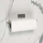 Держатель для бумажных полотенец настенный Доляна, 27×7×7 см, на липучке, хромированный - Фото 2
