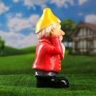 Садовая фигура "Гном ничего не слышу" цветной, 40см - Фото 2