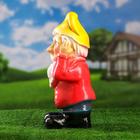 Садовая фигура "Гном ничего не слышу" цветной, 40см - Фото 4