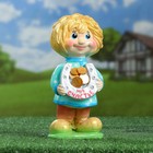 Садовая фигура "Домовенок светловолосый" 28х13х11см - Фото 1