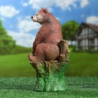 Садовая фигура из гипса «Мишка на пне», 32×19×20 см, МИКС - Фото 2