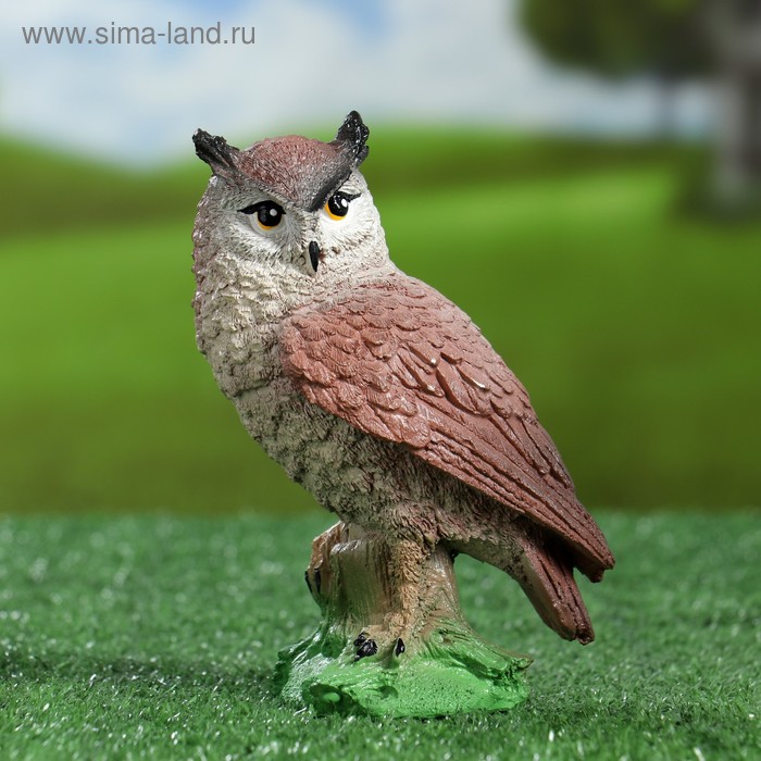 Садовая фигура из гипса «Сова», 17×11×8 см - Фото 1