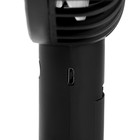 Портативный ручной вентилятор Luazon LOF-02, 3 скорости, на аккумуляторе, 800 мАч, чёрный - Фото 5