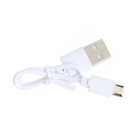 Портативный ручной вентилятор Luazon LOF-02, 3 скорости, на аккумуляторе, 800 мАч, чёрный - Фото 7