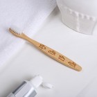 Зубная щётка детская «Панды», бамбук 15 × 2 × 1,5 см - Фото 2