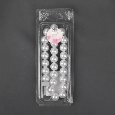 Подхват для штор «Бусы из жемчуга», d=1.5 см, 40±1 см, белый