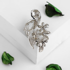 Брошь «Птица» попугай, цветная в серебре - Фото 2