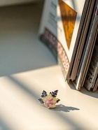 Брошь «Листья» три кленовых, цветная в золоте - Фото 5