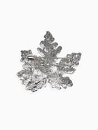 Брошь «Листья» три кленовых, цвет зелёный в серебре - Фото 2