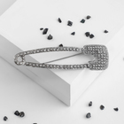 Брошь «Стиль» булавка, 8см, цвет белый в серебре - Фото 1