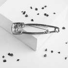 Брошь «Стиль» булавка, 8см, цвет белый в серебре - Фото 2