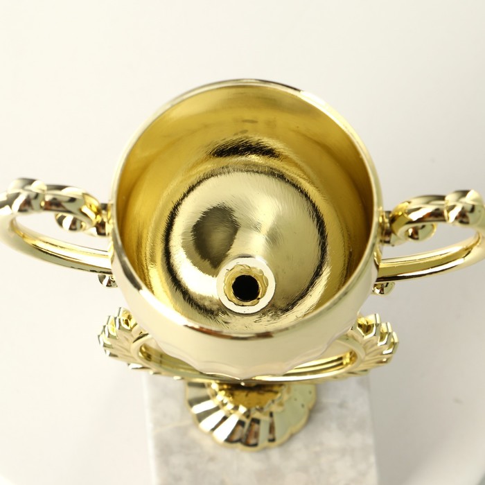 Кубок 186, наградная фигура, золото, подставка камень, 17,5 х 9,5 х 6,2 см - фото 1890918284