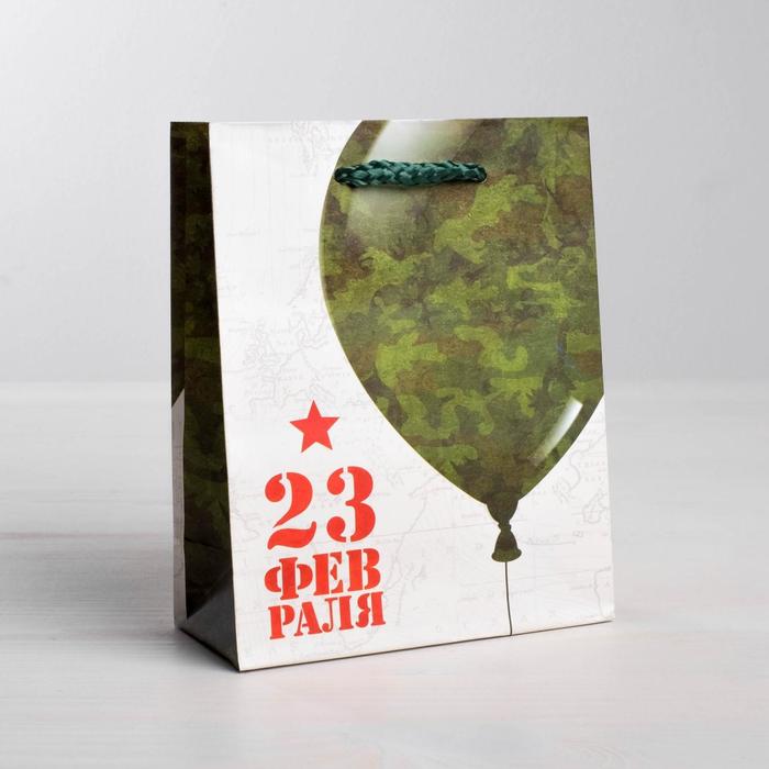 Пакет подарочный ламинированный вертикальный, упаковка, «С Праздником», MS 18 х 23 х 8 см