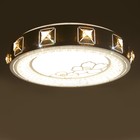 Люстра c ПДУ 661621LED 90 Вт 3 режима 3000-6000К диммер белый 50×50×9 см BayerLux - Фото 5