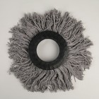 Насадка для швабры с отжимом-центрифугой, комплектующие к набору, х/б, 120 гр, цвет серый - Фото 1