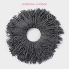 Насадка для швабры с отжимом - центрифугой Доляна, хлопок, 15.6×2 см, серая - Фото 2
