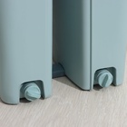 Швабра с отжимом и ведро Доляна, швабра плоская, ведро с двумя отсеками, 8 л, дополнительная насадка - Фото 12