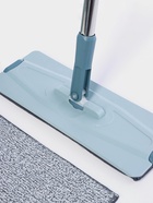 Швабра с отжимом и ведро Доляна, швабра плоская, ведро с двумя отсеками, 8 л, дополнительная насадка - Фото 3