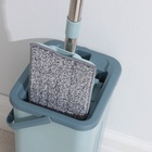 Швабра с отжимом и ведро Доляна, швабра плоская, ведро с двумя отсеками, 8 л, дополнительная насадка - Фото 7