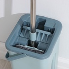 Швабра с отжимом и ведро Доляна, швабра плоская, ведро с двумя отсеками, 8 л, дополнительная насадка - Фото 8