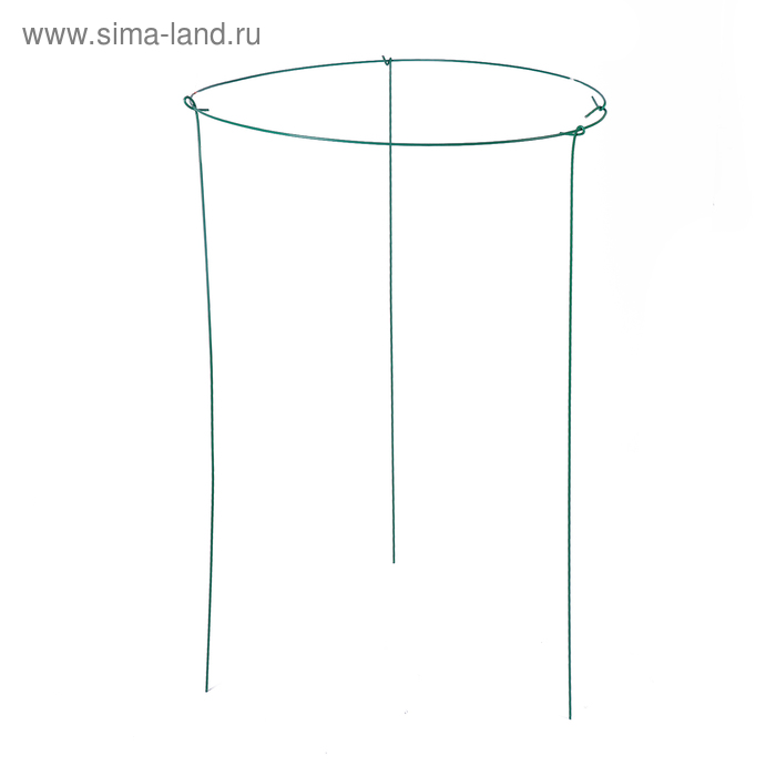 Кустодержатель, d = 60 см, h = 95 см, ножка d = 0,3 см, металл, зелёный, троеножка, Greengo - Фото 1