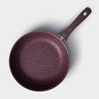 Сковорода KUKMARA Trendy style, d=26 см, пластиковая ручка, антипригарное покрытие, алюминий, фиолетовая - Фото 2