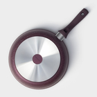 Сковорода KUKMARA Trendy style, d=26 см, пластиковая ручка, антипригарное покрытие, алюминий, фиолетовая - Фото 4