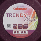 Кастрюля KUKMARA Trendy style, 6 л, d=26 см, h=15.5 см, антипригарное покрытие, стеклянная крышка, литой алюминий, фиолетовая - Фото 6