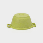 Кастрюля алюминиевая Trendy style, 1 л, d=16 см, h= 9 см, антипригарное покрытие, стеклянная крышка, цвет зелёный - Фото 3